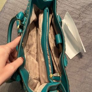 Michael Kors studded satchel handbag